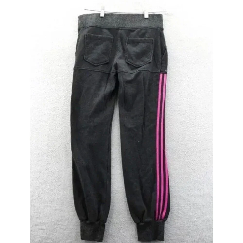 Adidas Sweatpants Small Womens Gray Tapered Leg Streetwear Vintage Sparkle‎